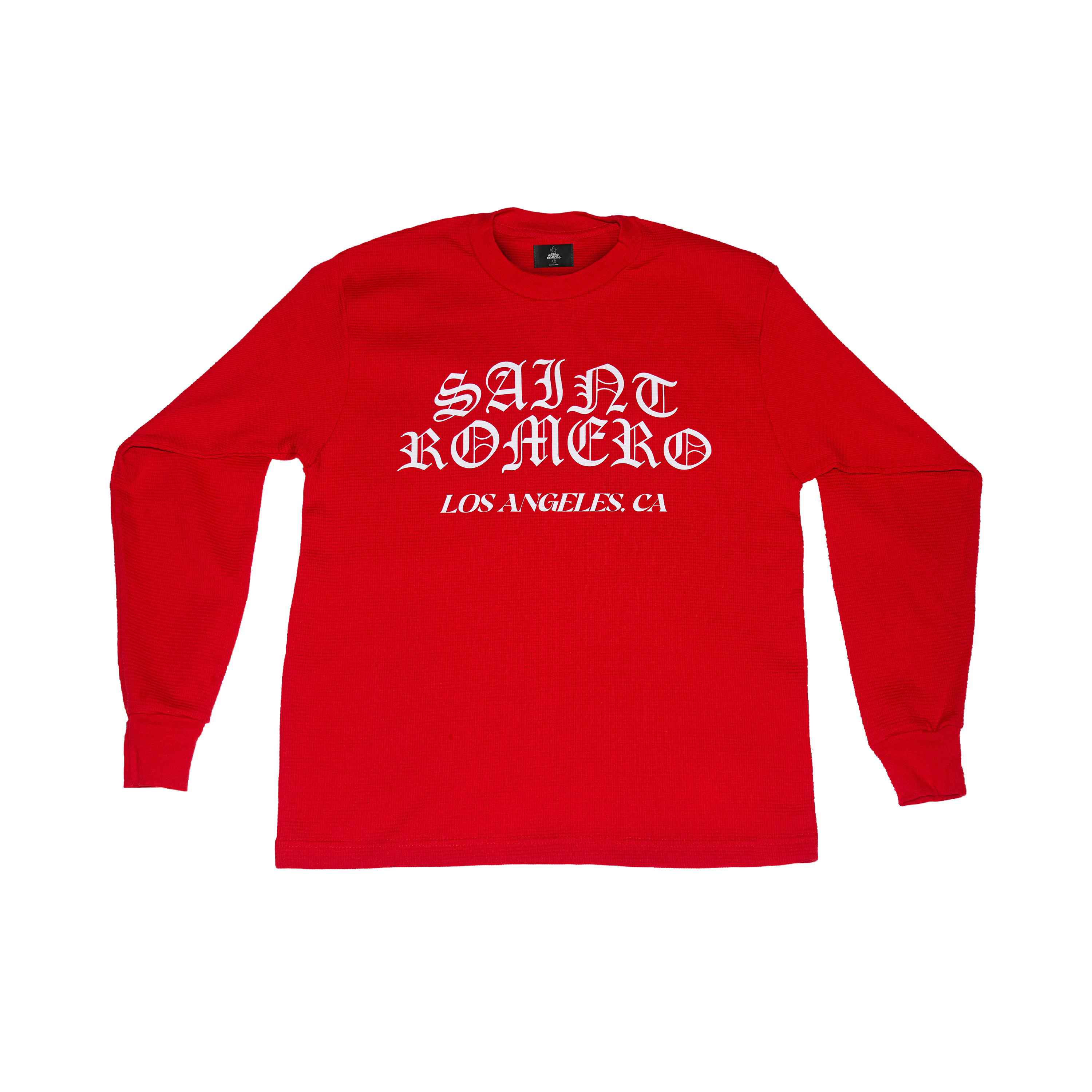 RED SR WAFFLE KNIT